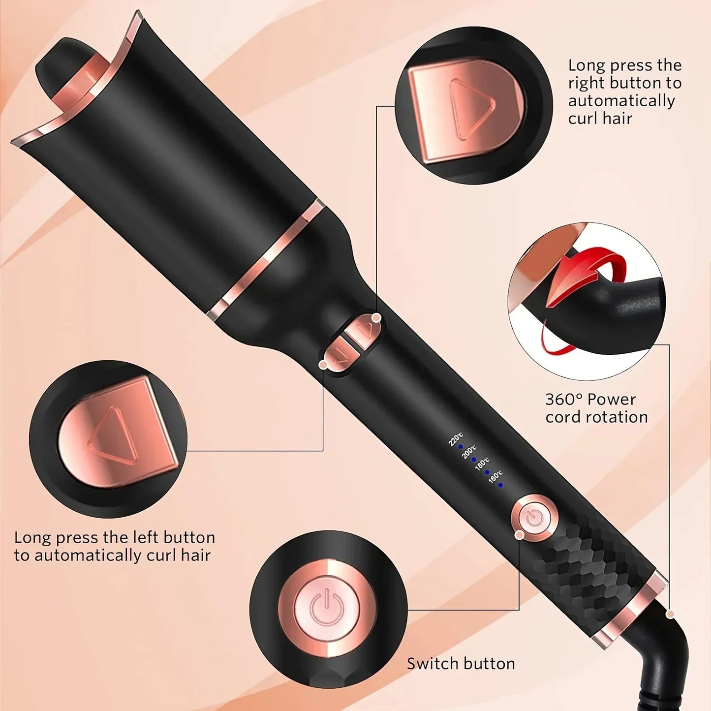 Auto-Rotating Curling Iron