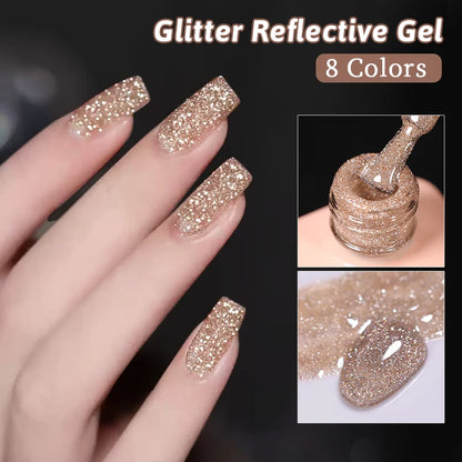Reflective Glitter UV Nail Gel