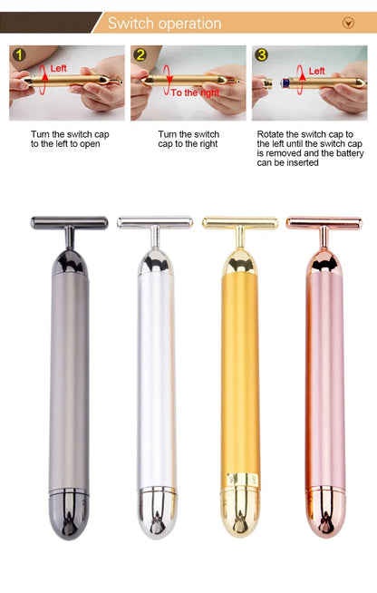 4Pcs 24K Gold Face-lifting Tools
