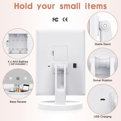 LED Touch Screen Makeup Mirror