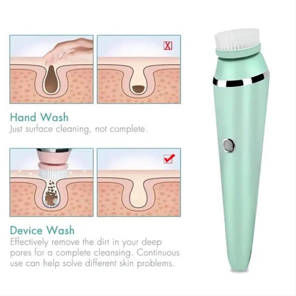4 in 1 Electric Facial Cleansing Brush