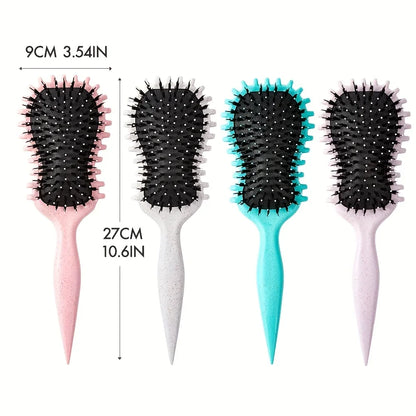 Curly Hair Brush with Black Bristles