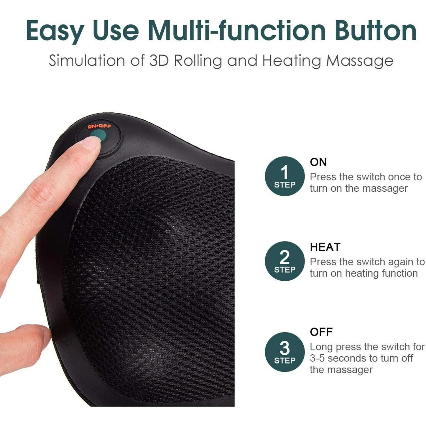 Electric Back Massager Pillow