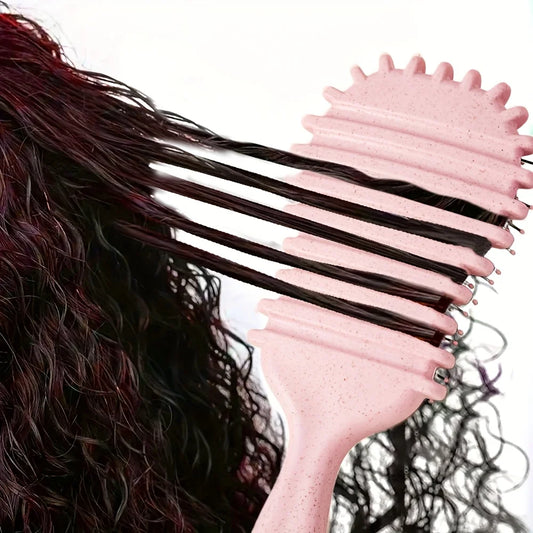 Curly Hair Brush with Black Bristles
