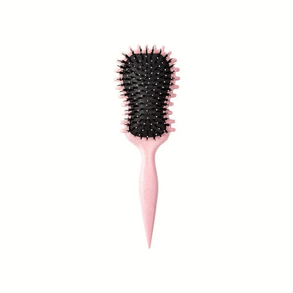 Curly Hair Brush with Black Bristles