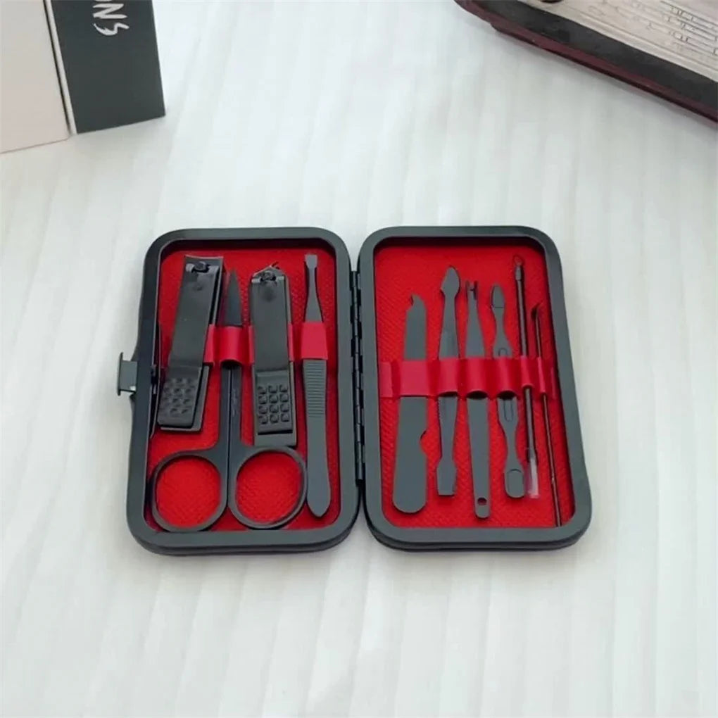 Portable Black Nail Clippers Kit