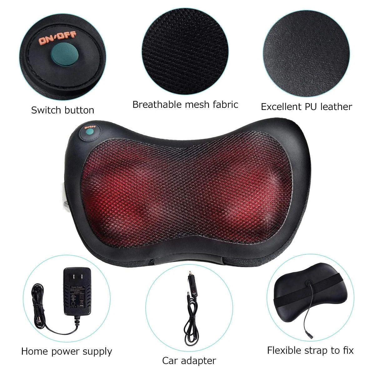 Electric Back Massager Pillow
