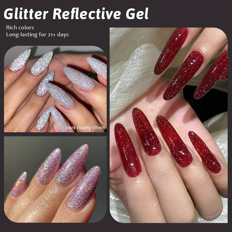 Reflective Glitter UV Nail Gel