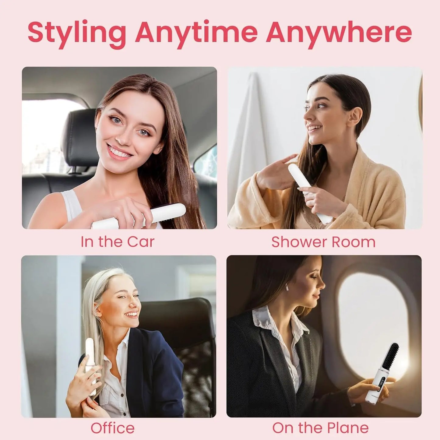 Electric Hair Straightener Brush