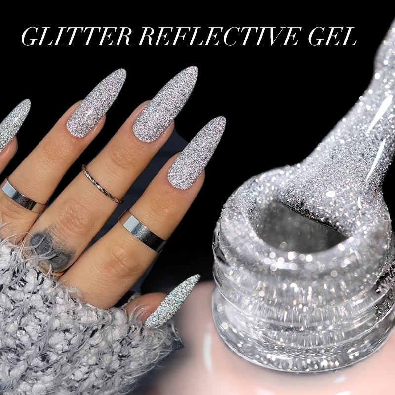 Reflective Glitter UV Nail Gel