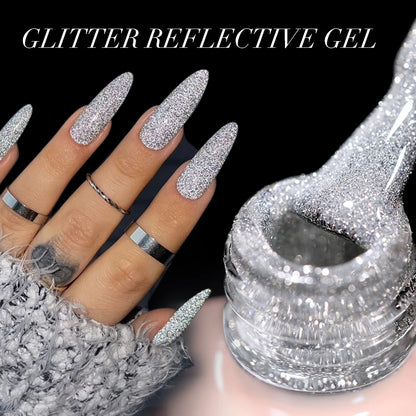 Reflective Glitter UV Nail Gel