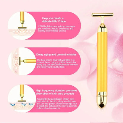 4Pcs 24K Gold Face-lifting Tools