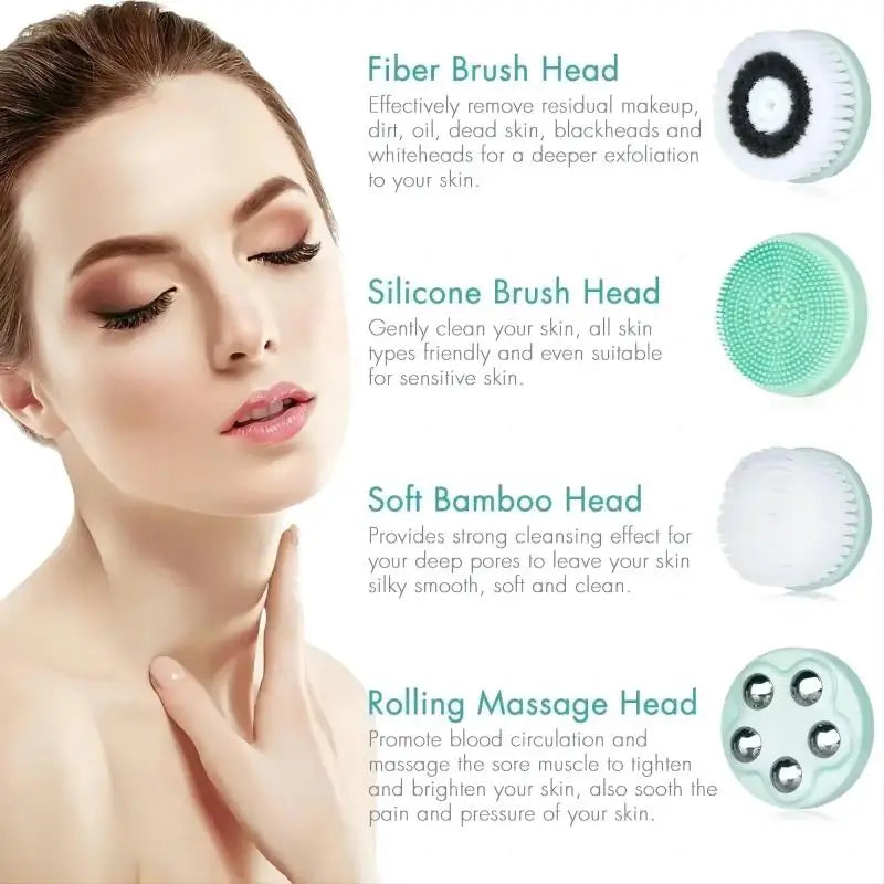 4 in 1 Electric Facial Cleansing Brush